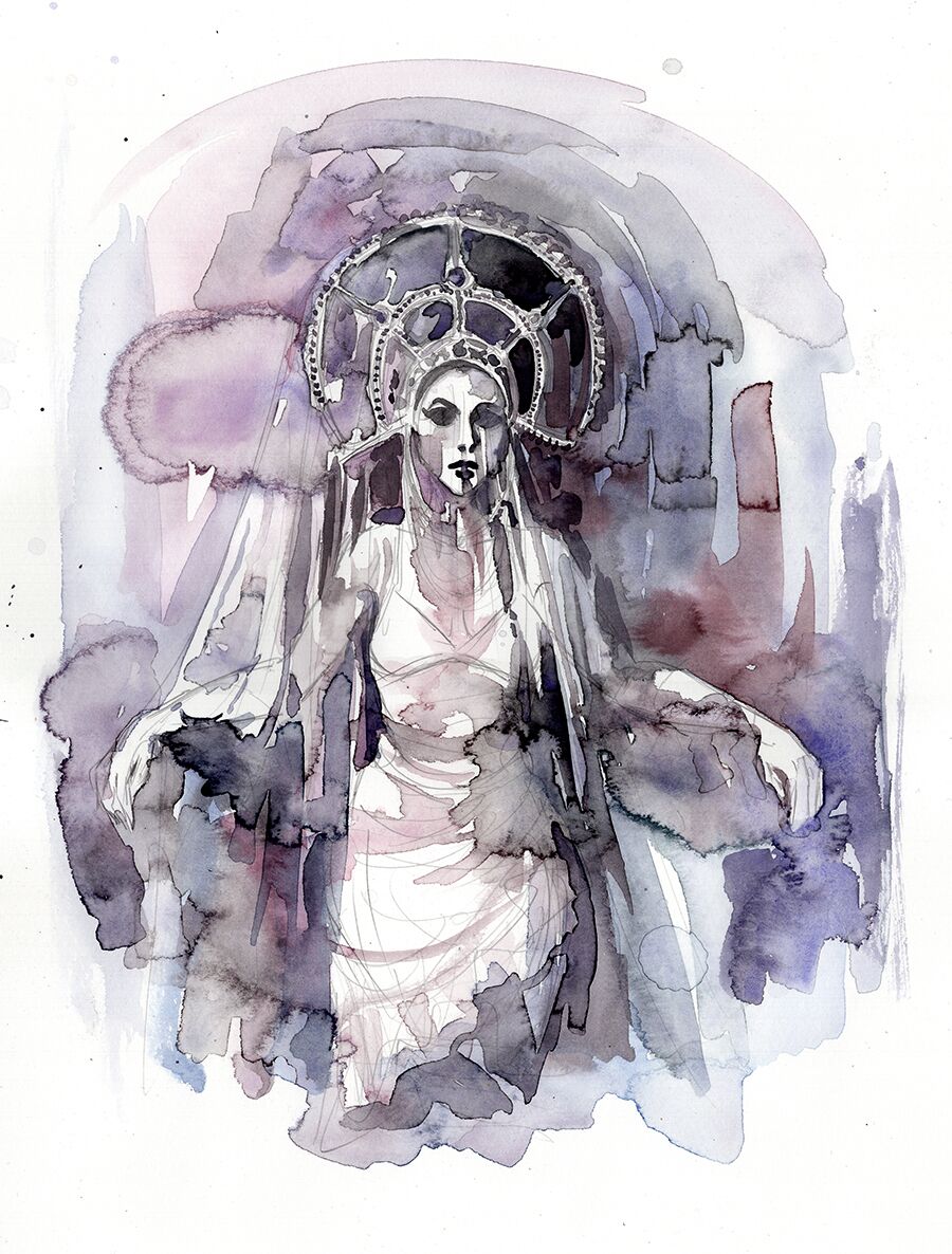 Illustration: dark dancer.