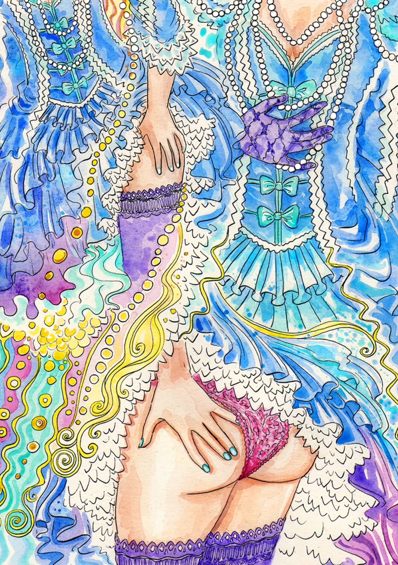 Comic page: Jenitales Frills and Folds.