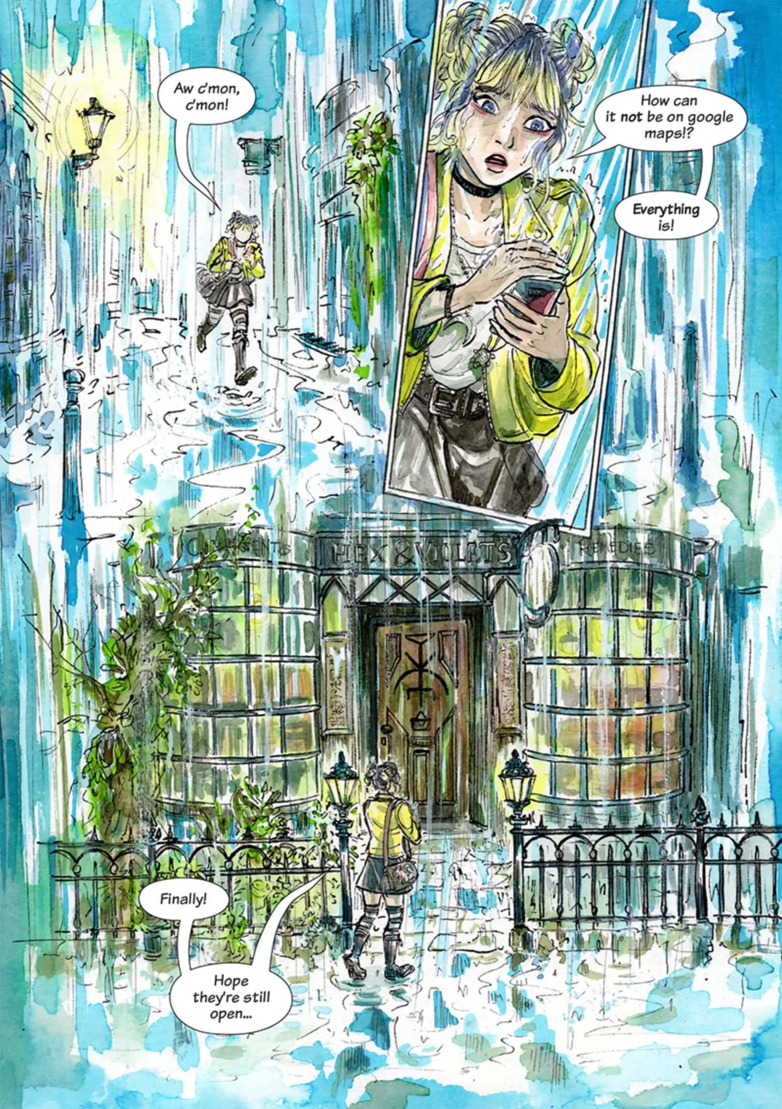 Comic page: Jenitales Late Opening.