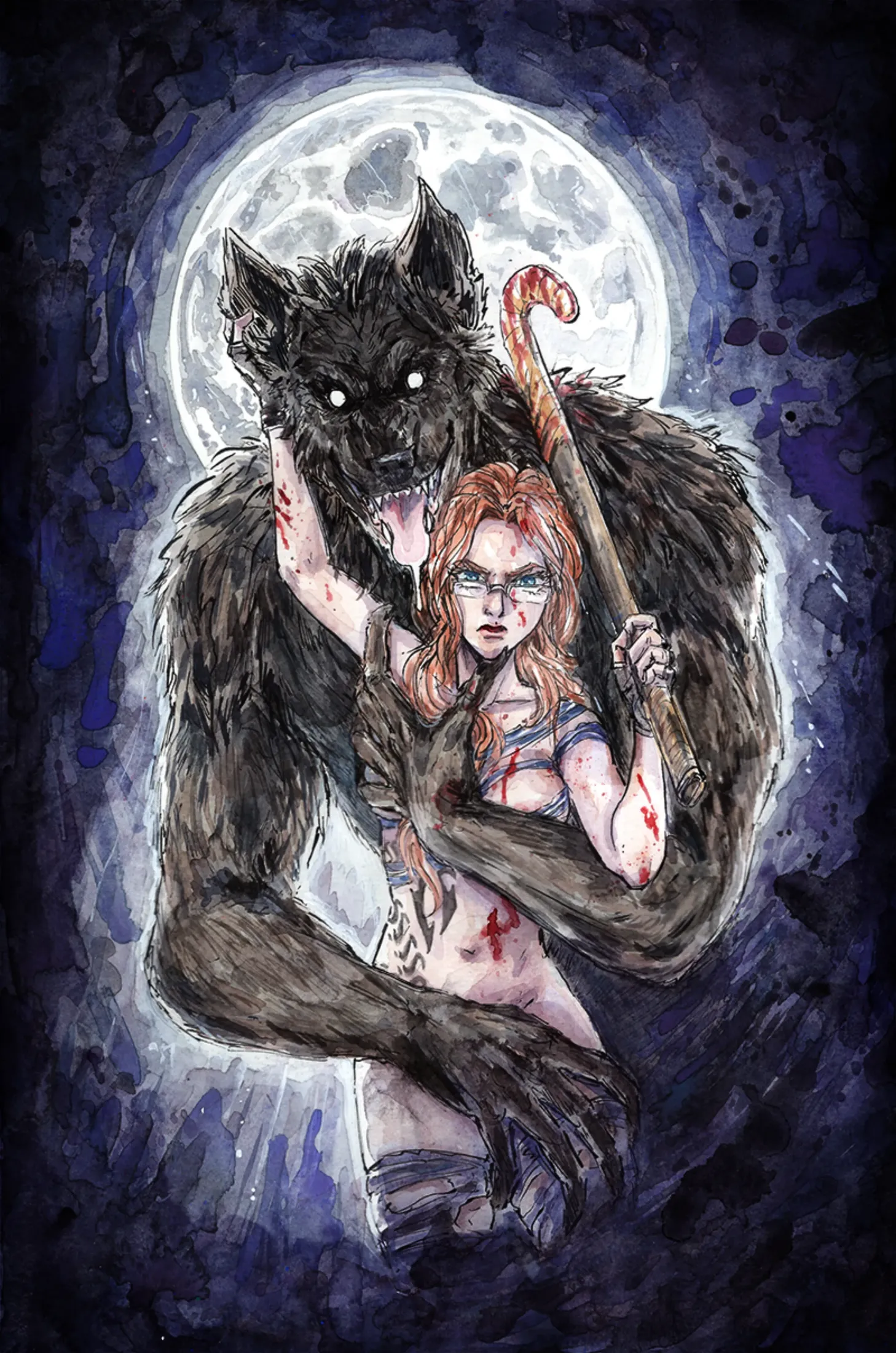 Private commission artwork: Hellbound.