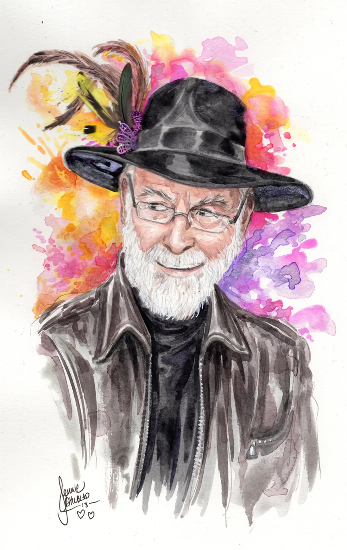Private commission artwork inspired by Terry Pratchett.