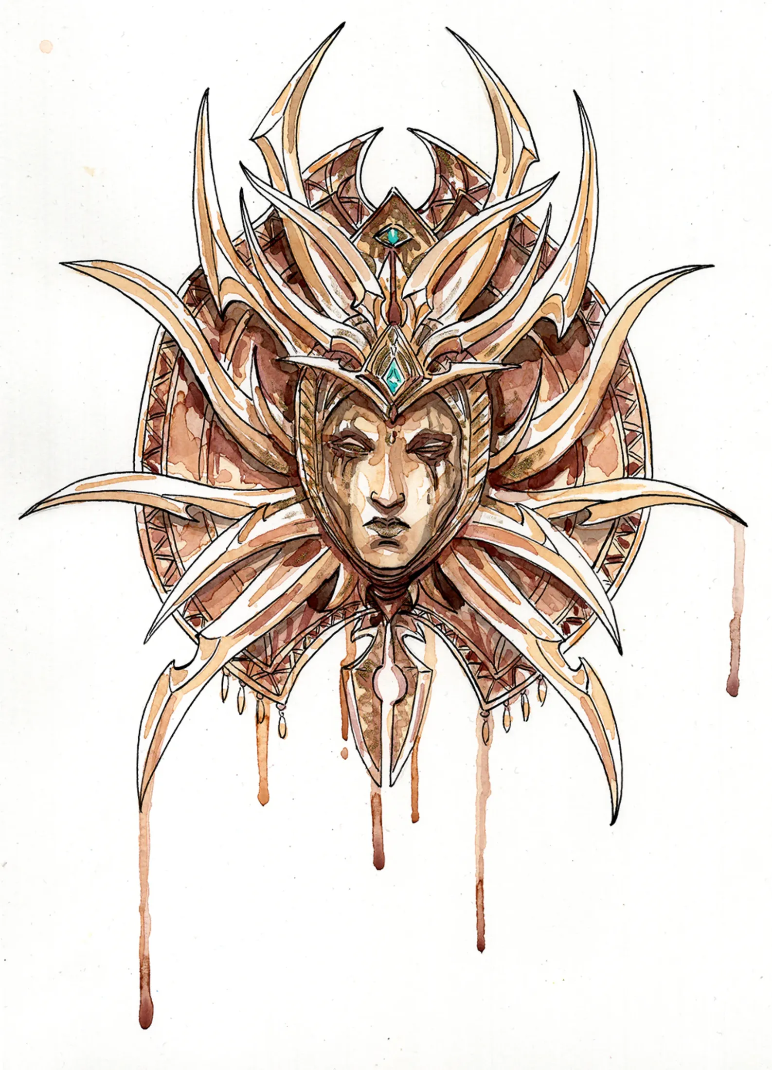 Private commission artwork: Lady of Pain.