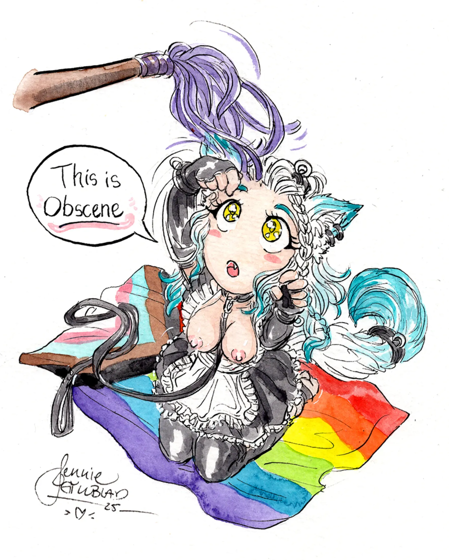 Sold original artwork: Obscene.