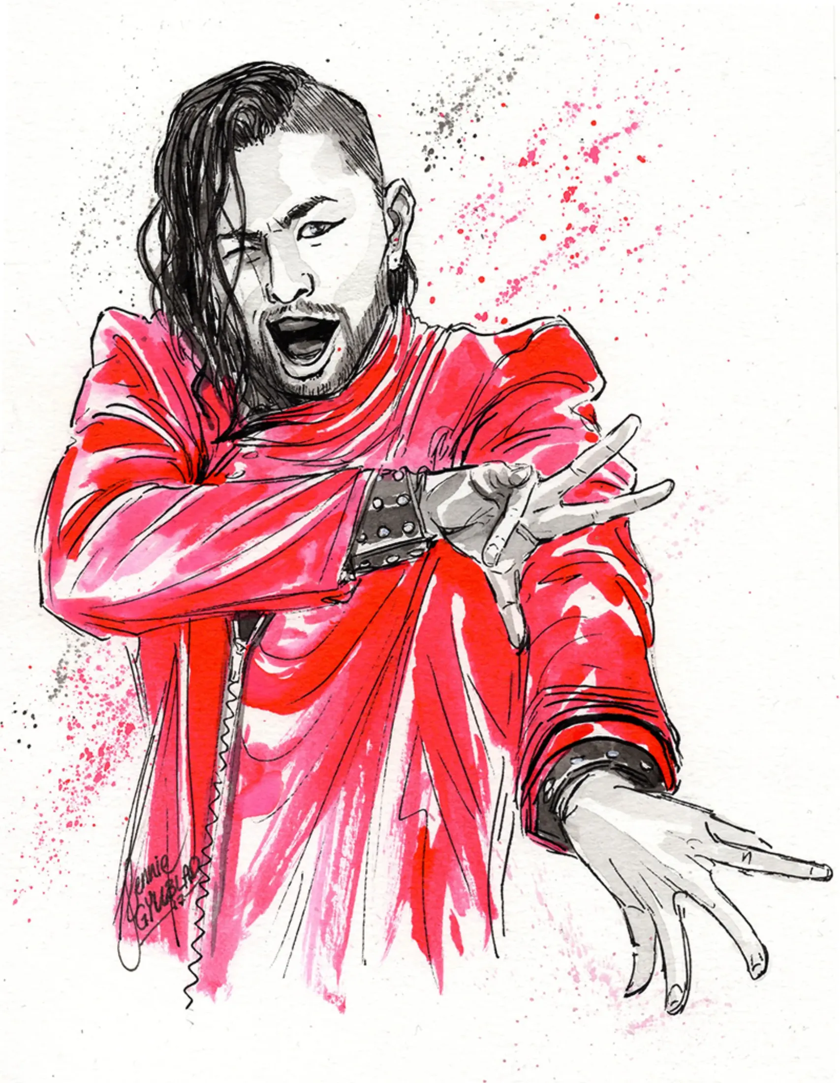 Wrestling fanart: Shinsuke Nakamura.
