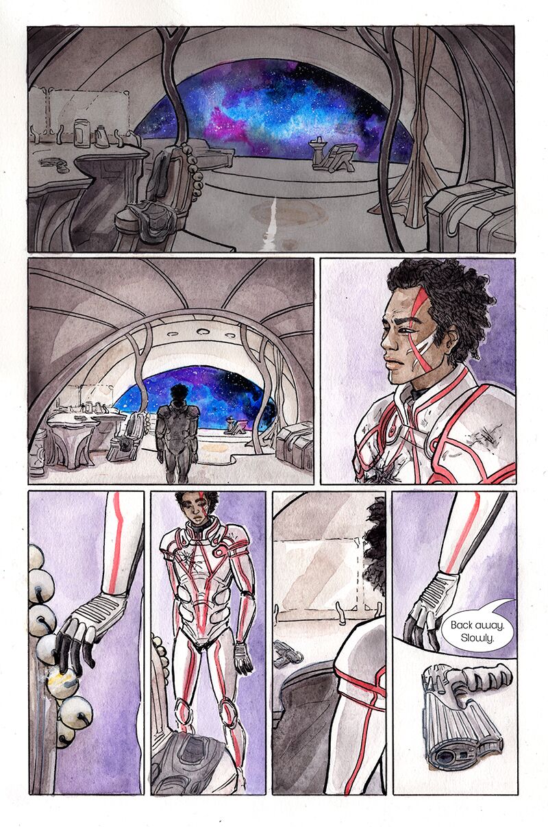 By Man and Angels sample page 4, issue 2.