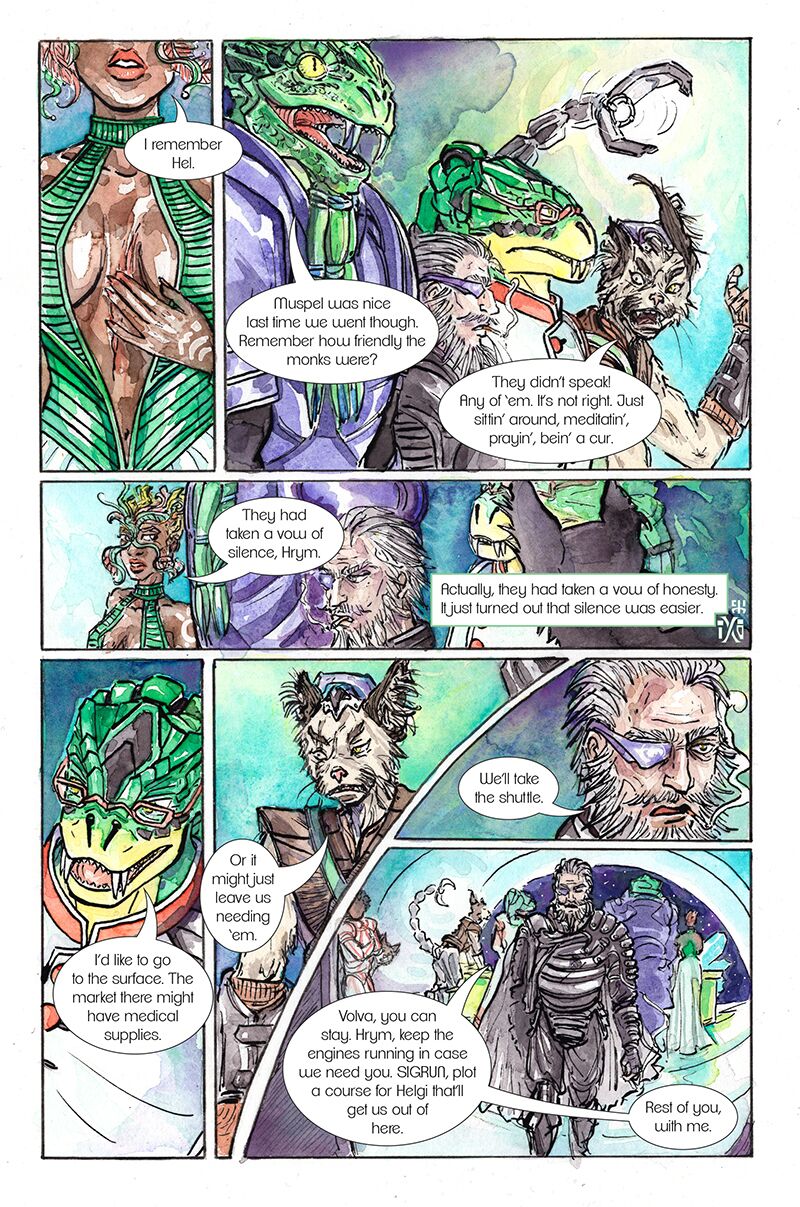 By Man and Angels sample page 4, issue 3.