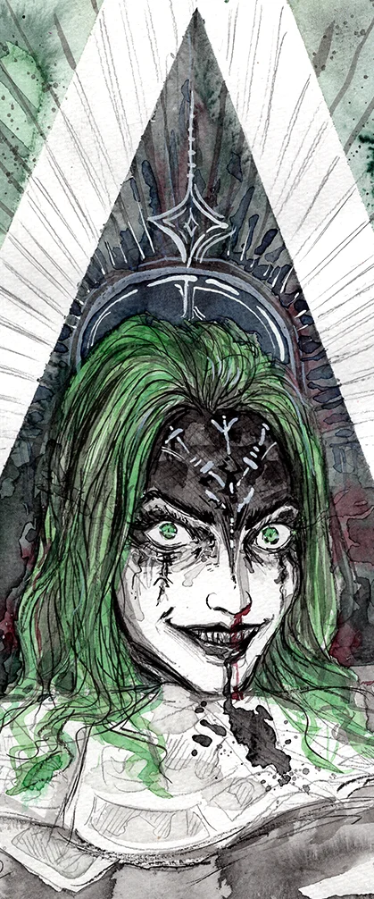 Crow Witch art by Jennie Gyllblad.